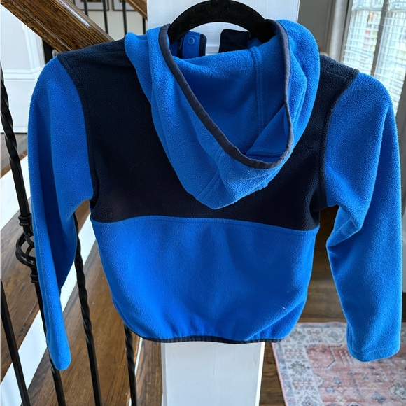 Columbia Kids Blue Fleece pull over Hoodie - Picture 3 of 3
